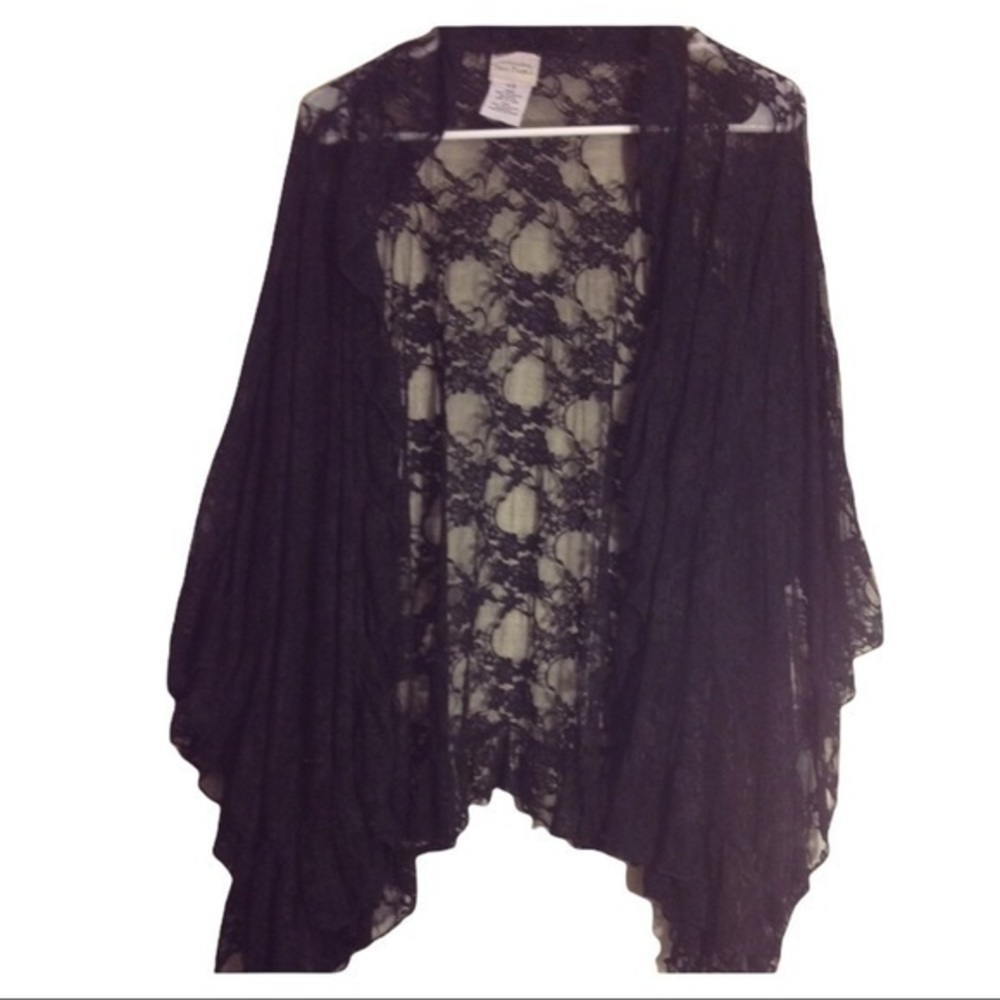 Rare Free People lace caftan/top